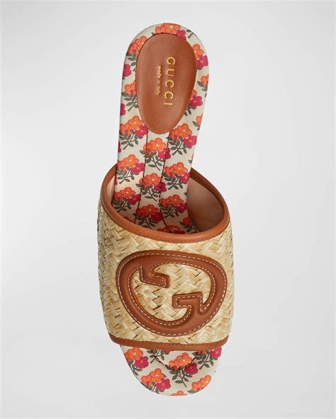 fake girl gucci slides|authenticate gucci marmont raffia slides.